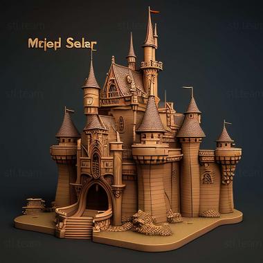 3D model Disney Magic Castle My Happy Life game (STL)